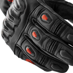 Gants RST S1 - noir/rouge fluo