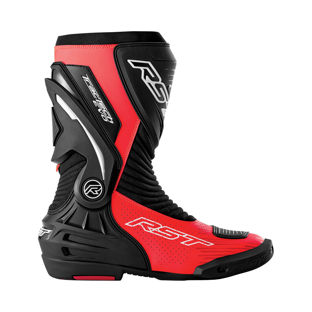 Bottes RST TracTech Evo D3O - noir/rouge fluo