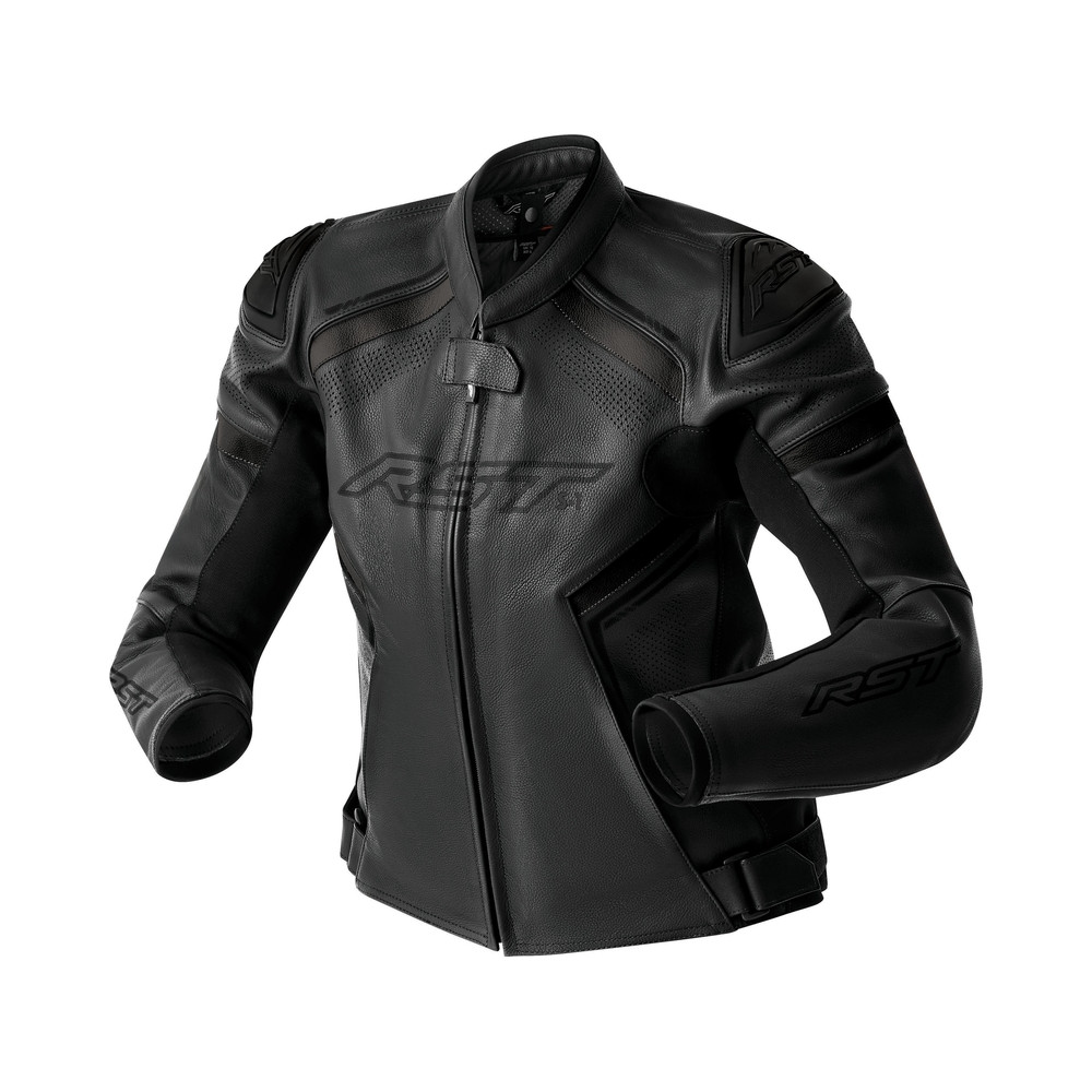 Veste femme RST S1 D3O cuir - noir