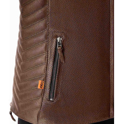 Veste femme RST Roadster Air D3O cuir - brun