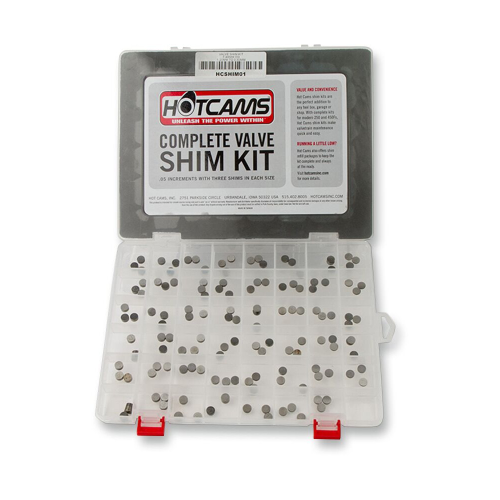 Pastilles de soupape HOT CAMS Ø7,48 x 1.20 to 3.5mm - kit complet