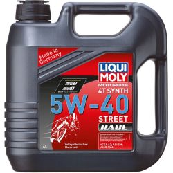 Huile Liqui Moly 5W40 4T Street Race synthétique 4 litres