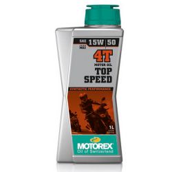 Huile moteur MOTOREX Top Speed 4T - 15W50 JASO MA2 1L