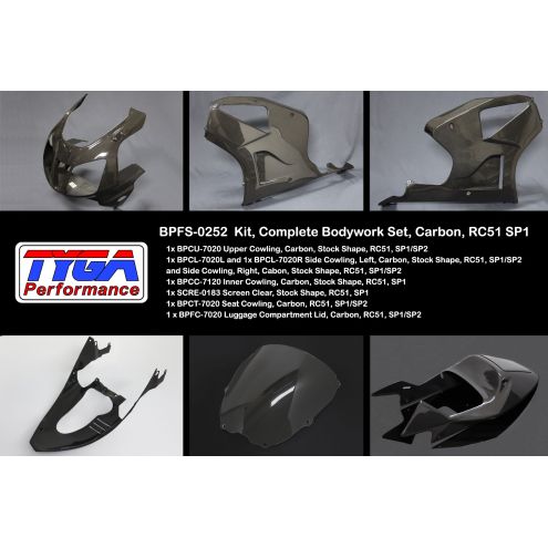 Kit carénage carbone - Honda VTR 1000 RC51 SP1