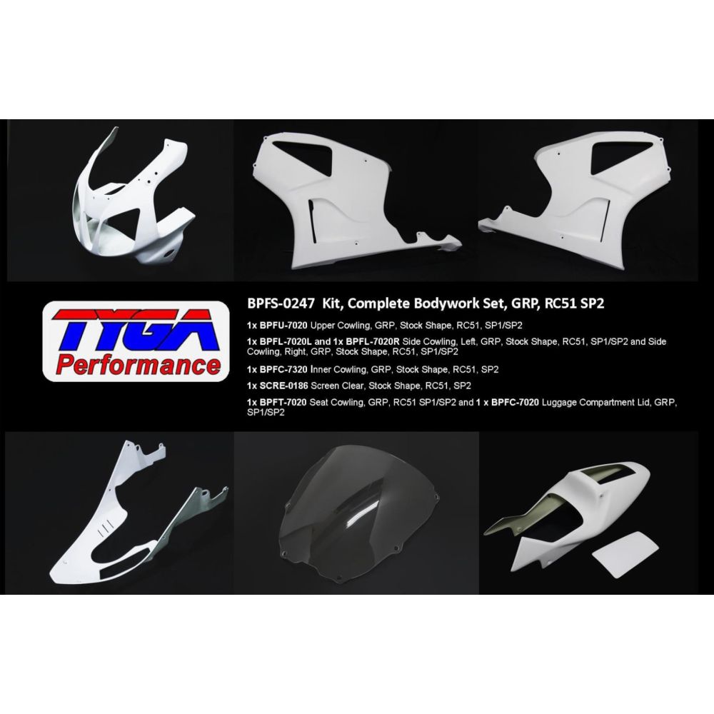 Kit carénage complet - Honda VTR 1000 RC51 SP2