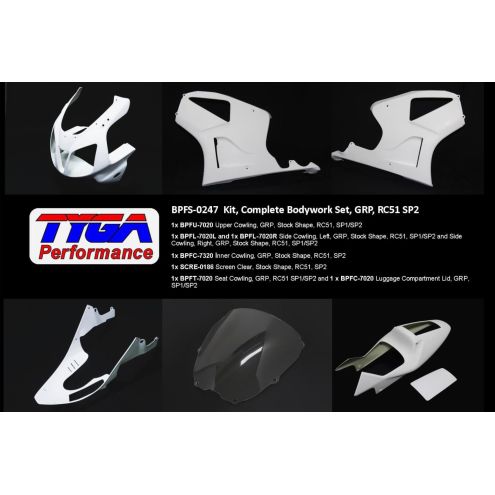 Kit carénage complet - Honda VTR 1000 RC51 SP2
