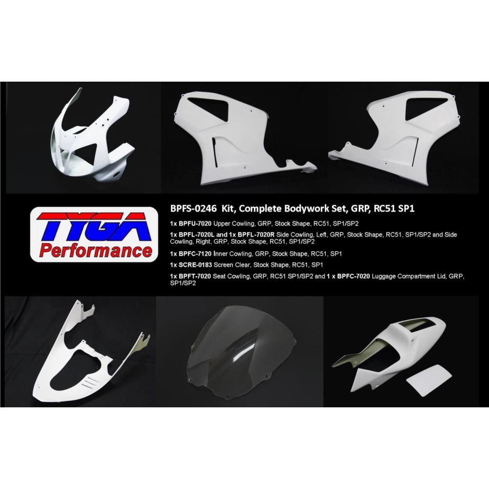 Kit carénage complet - Honda VTR 1000 RC51 SP1