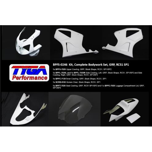 Kit carénage complet - Honda VTR 1000 RC51 SP1