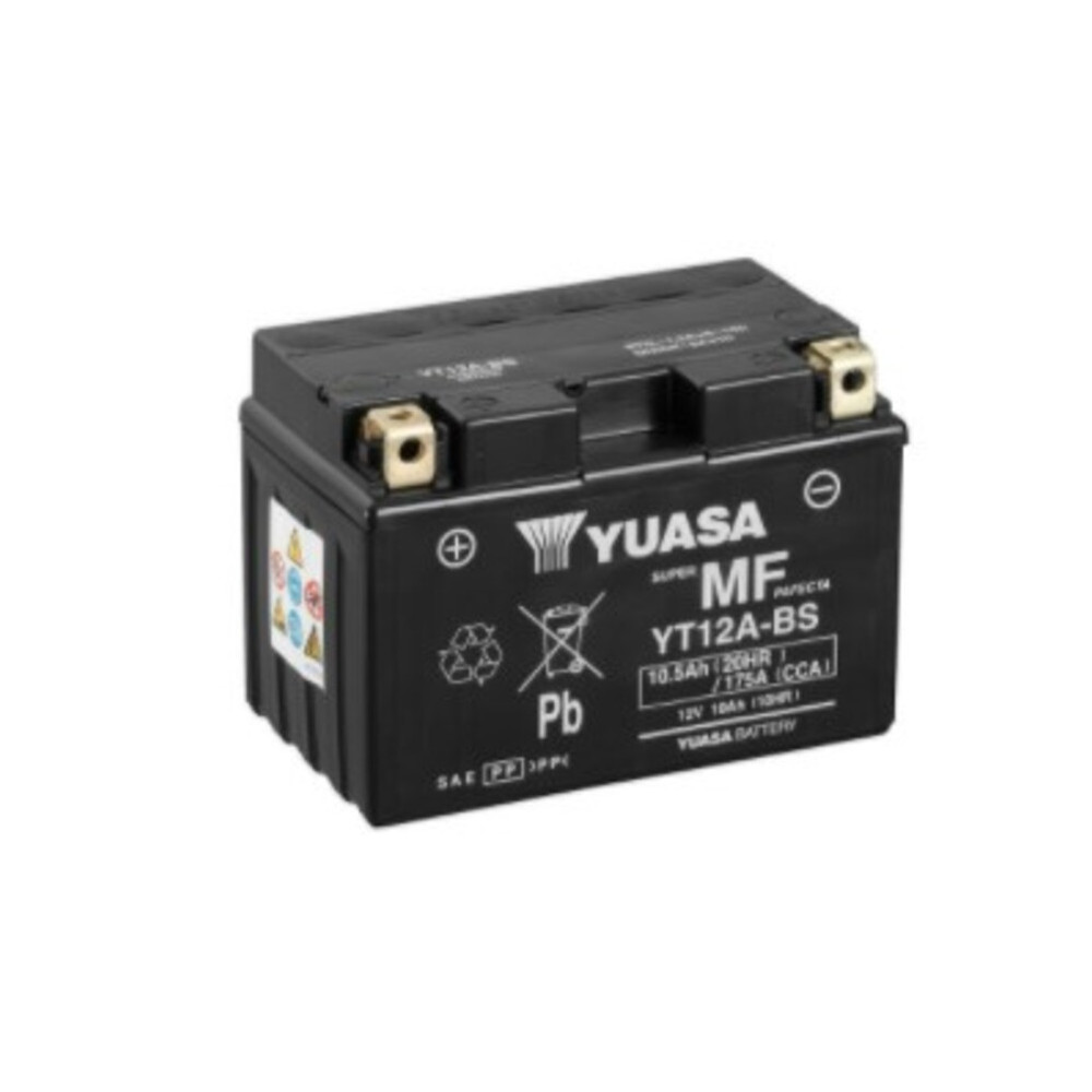 Batterie YUASA W/C sans entretien activée usine - YT12A