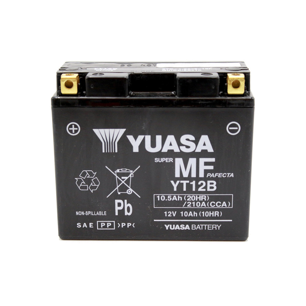 Batterie YUASA W/C sans entretien activée usine - YT12B FA