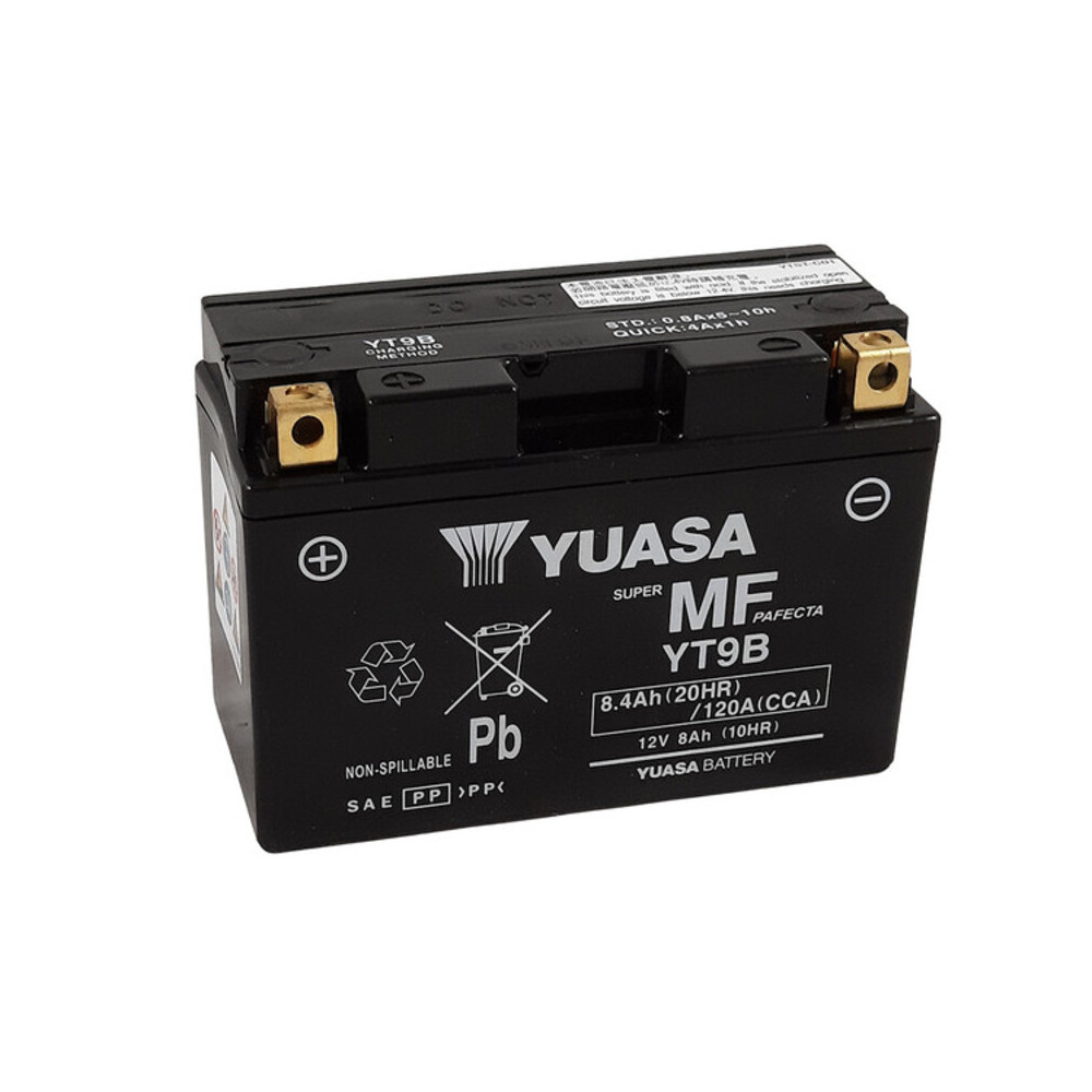 Batterie YUASA W/C sans entretien activée usine - YT9B