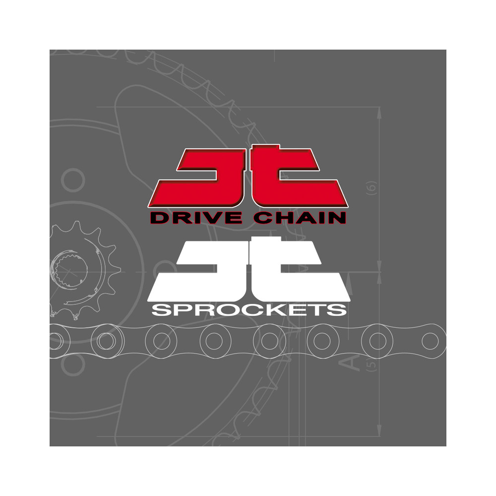Kit chaîne JT 520X1R 13/47 renforcée - couronne standard