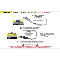Ligne Arrow homologué Indy Race Noir Yamaha Tracer 7 / 7 GT 2025-26