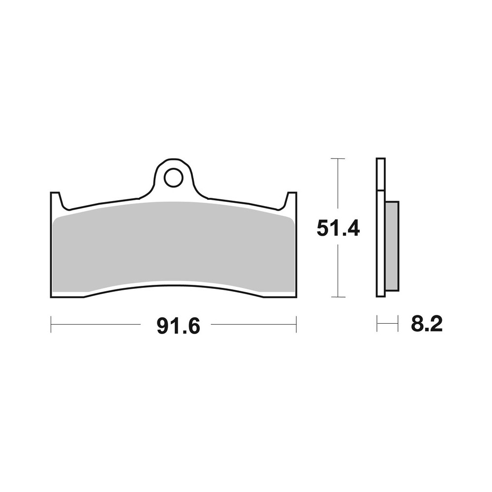 Plaquettes de frein BREMBO route carbone céramique - 07KA2009 - Kawasaki ZX-7 RR 1996-1997
