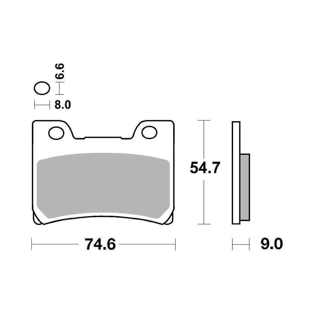 Plaquettes de frein BREMBO route carbone céramique - 07YA2609 - Yamaha FZR 600 GENESIS 1989-1997