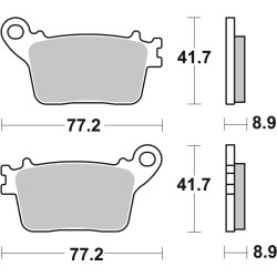Plaquettes de frein BREMBO carbone céramique - 07HO5907 - Honda / Kawasaki / Suzuki / Yamaha