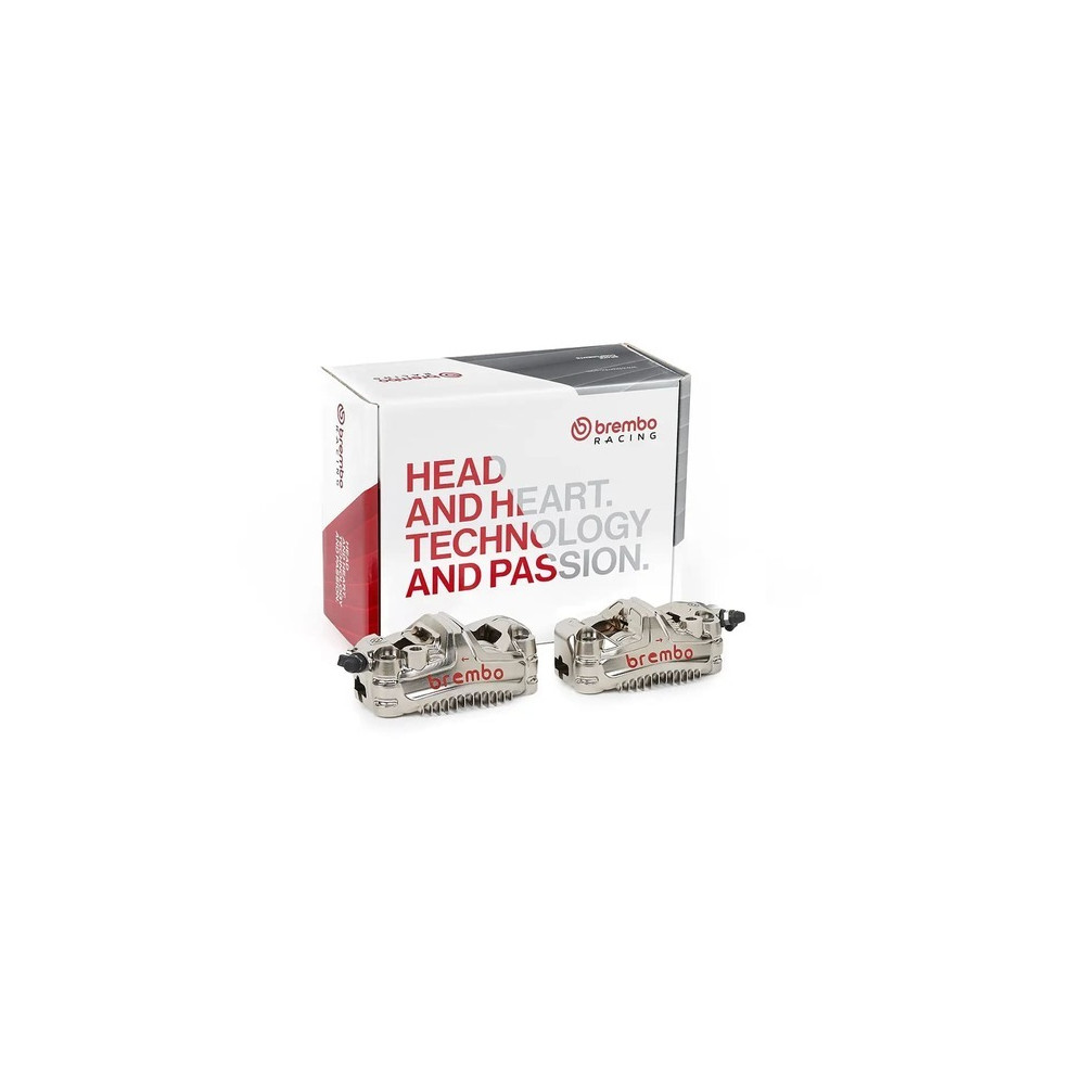 Paire d'étrier de frein avant axial BREMBO UPGRADE GP4-MS 4 pistons Ø30mm