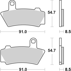 Plaquettes de frein BREMBO métal fritté - 07BB41SP - BMW R 18 2021-2024