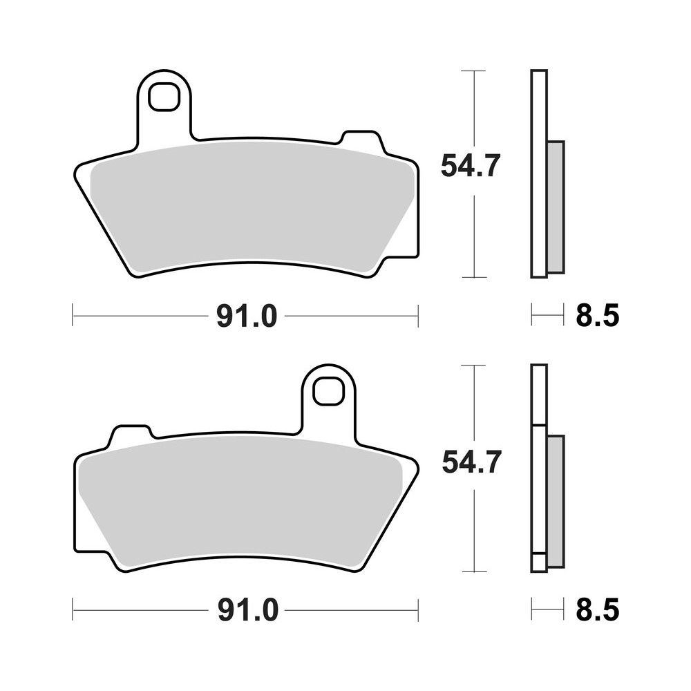 Plaquettes de frein BREMBO métal fritté - 07BB41SP - BMW R 18 2021-2024