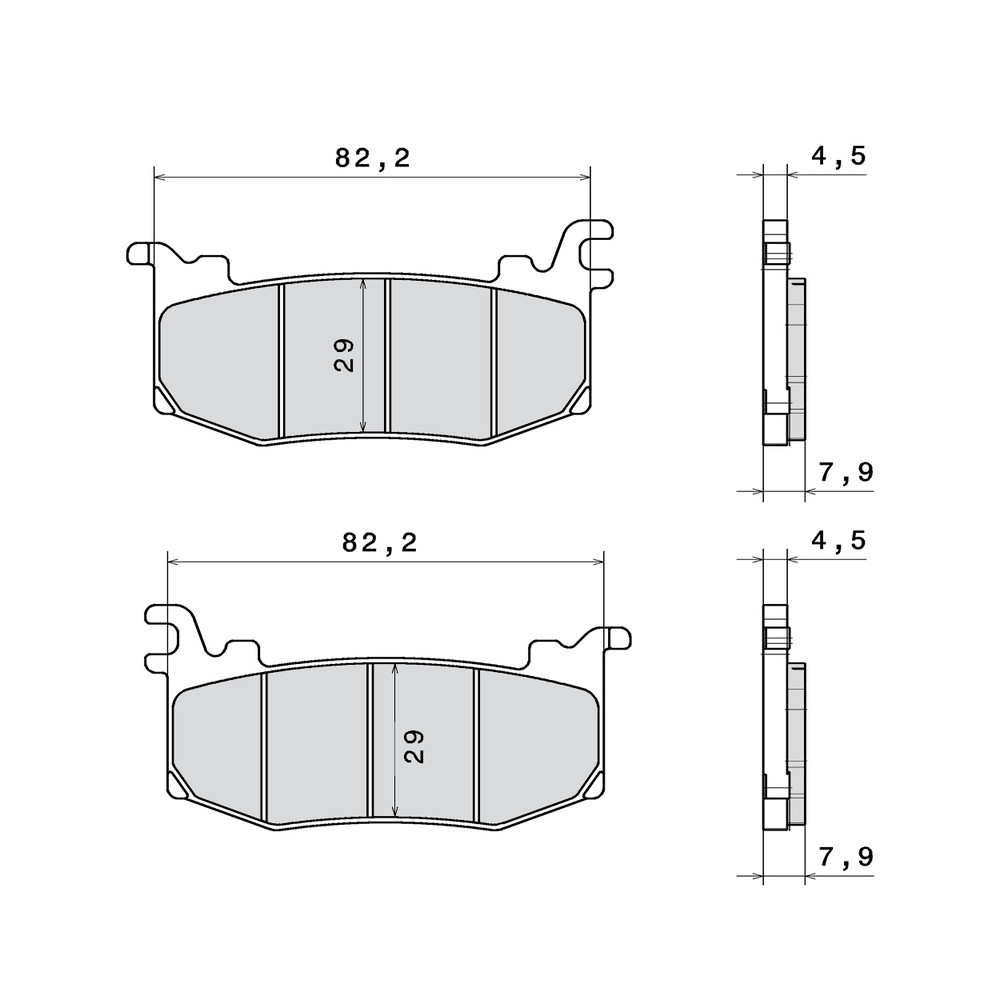 Plaquettes de frein BREMBO métal fritté - M588Z03