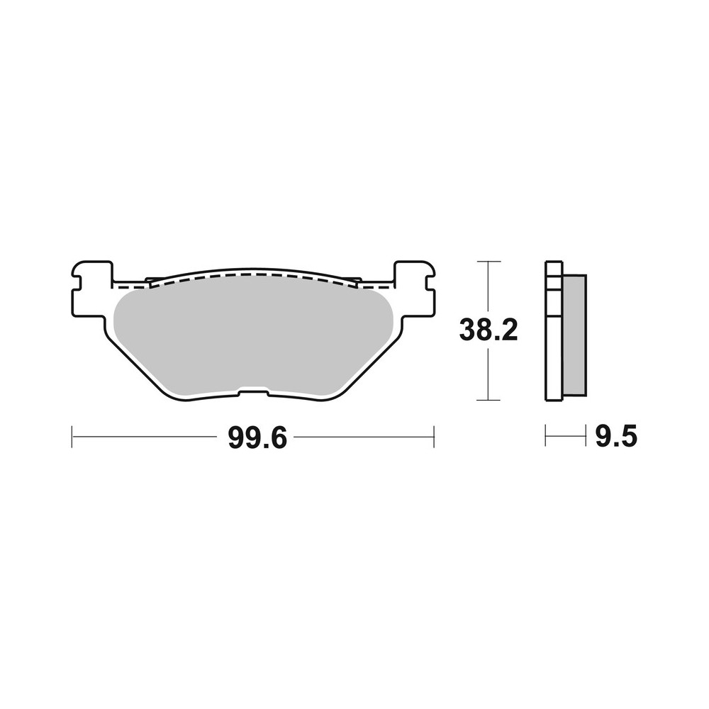 Plaquettes de frein BREMBO carbone céramique - 07YA3908 - Hyosung / Yamaha