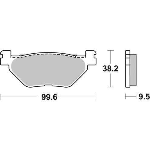 Plaquettes de frein BREMBO carbone céramique - 07YA3908 - Hyosung / Yamaha