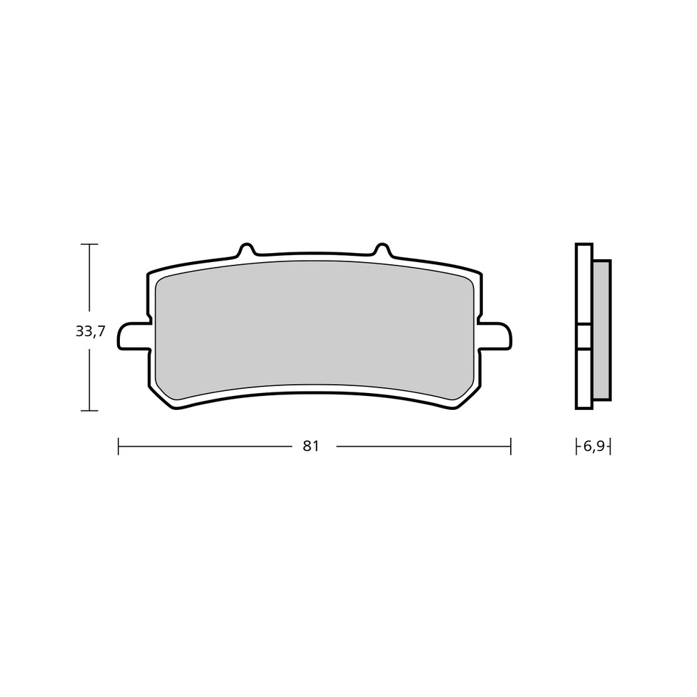 Plaquettes de frein BREMBO GP4 Z04 Sinter Metal - 107A48684