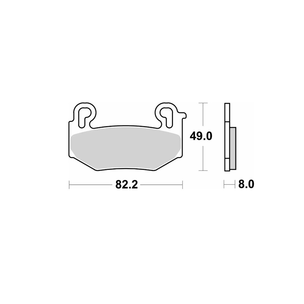 Plaquettes de frein BREMBO route métal fritté - 07BB42LA - BMW R 1300 GS / R 1300 RS / R 1300 R