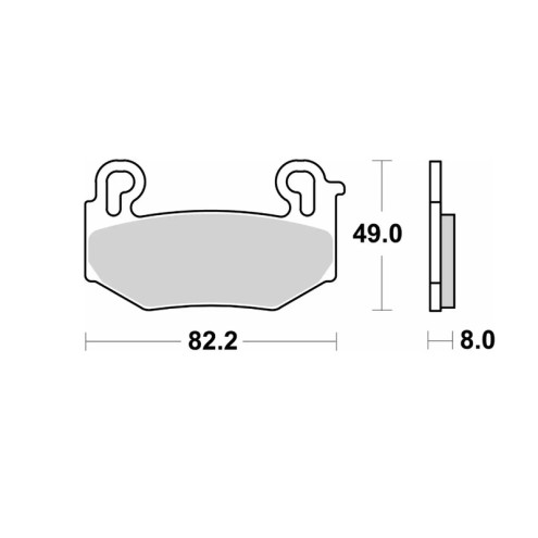 Plaquettes de frein BREMBO route métal fritté - 07BB42LA - BMW R 1300 GS / R 1300 RS / R 1300 R