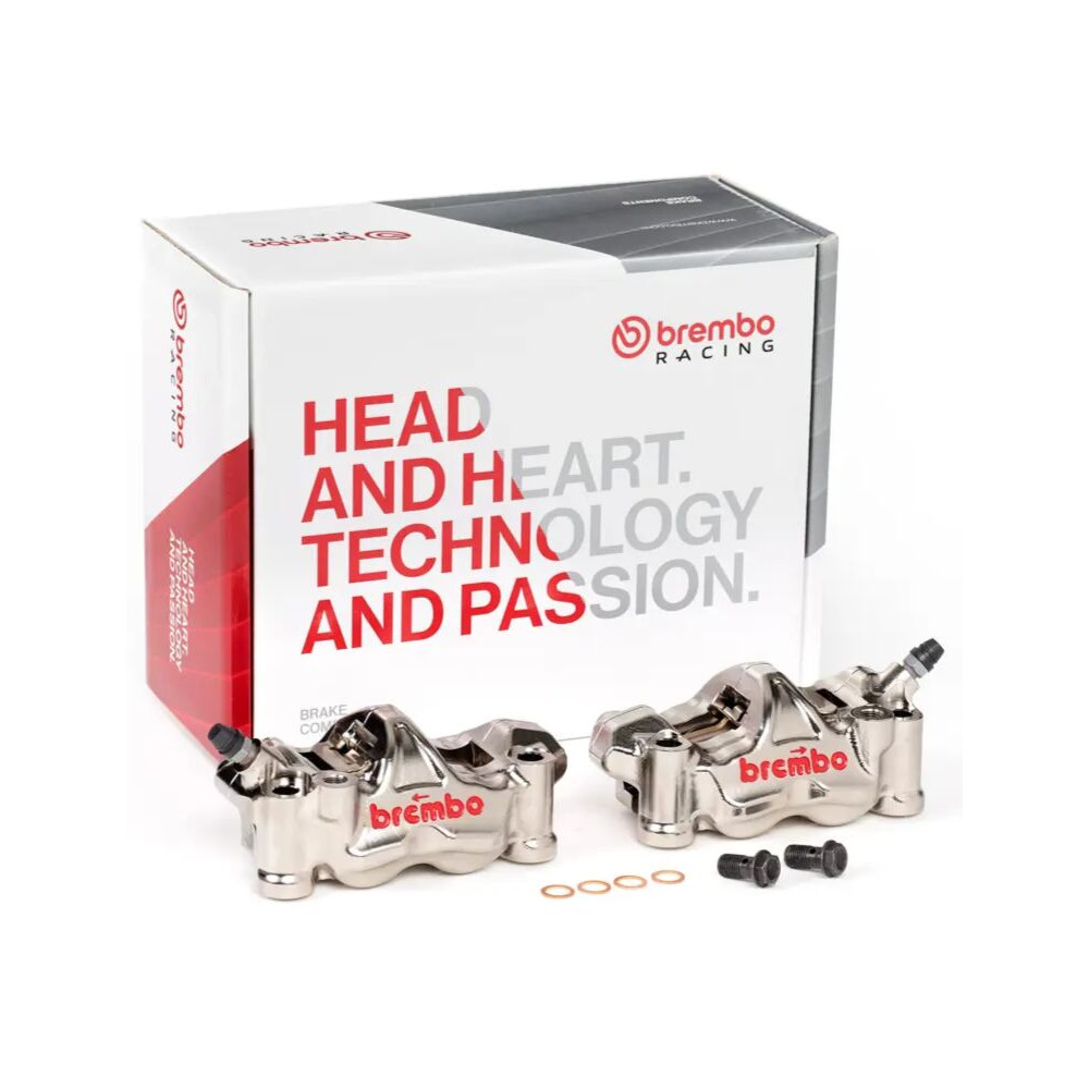 Paire étriers BREMBO UPGRADE GP4RX - 108mm (avec plaquettes)