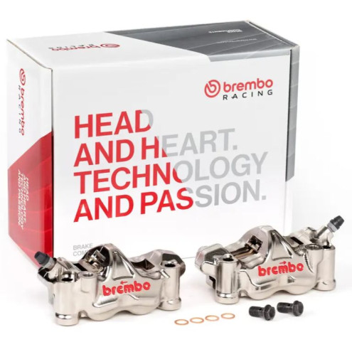 Paire étriers BREMBO UPGRADE GP4RX - 108mm (avec plaquettes)