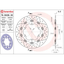 Disque de frein BREMBO Serie Oro rond flottant