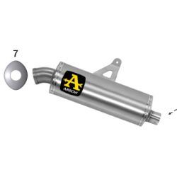 Echappement Arrow Maxi Race-Tech aluminium, Honda CRF 1000 L Africa Twin 2016-19