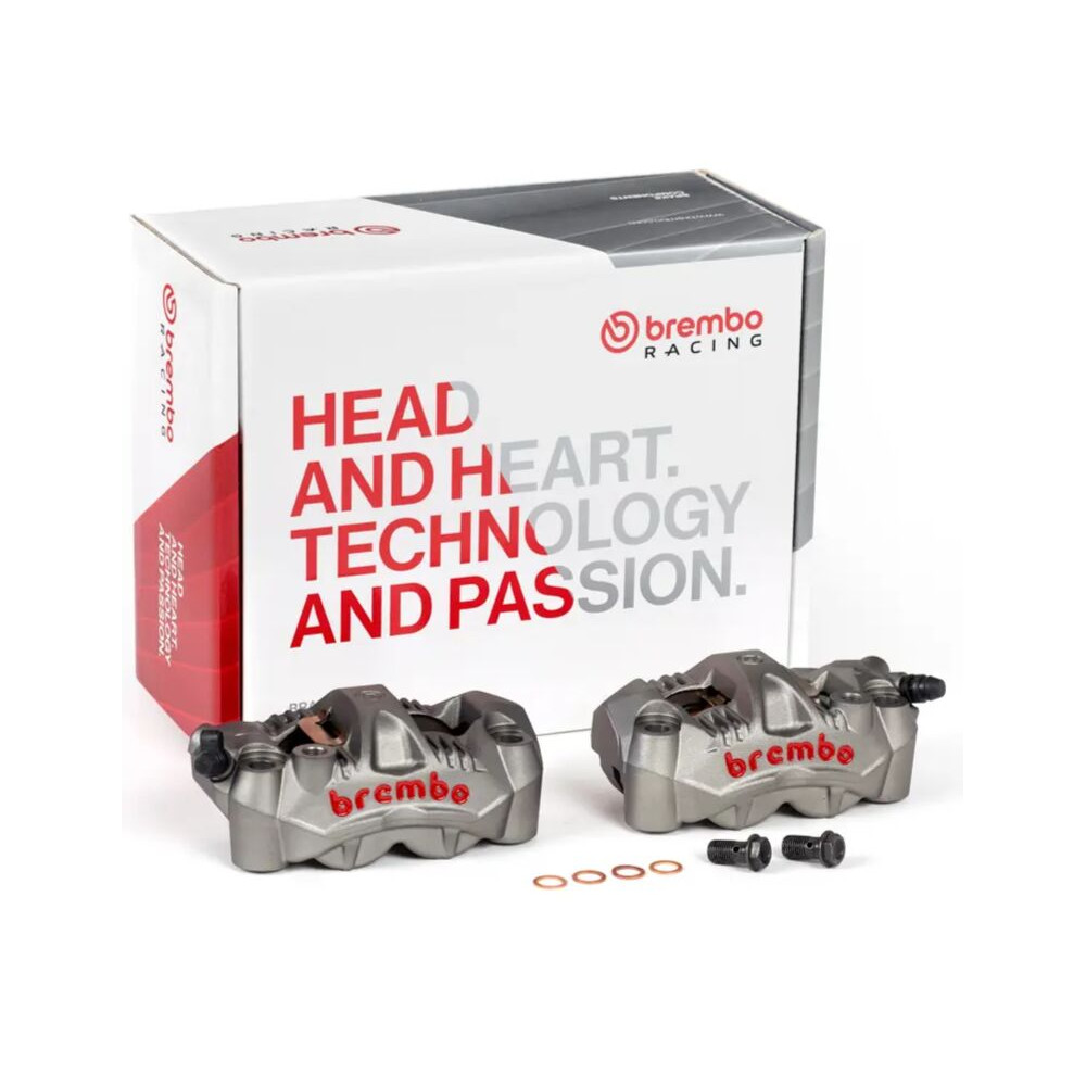 Pack 2 Etrier de frein avant radiaux Brembo GP4-RS 4 pistons Ø30mm