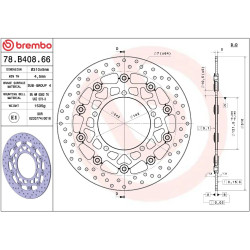 Disque de frein BREMBO Serie Oro rond flottant