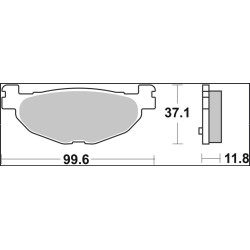 Plaquettes de frein BREMBO Scooter métal fritté - 07059XS