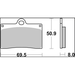 Plaquettes de frein Brembo