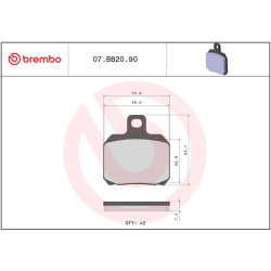 Plaquettes de frein Brembo