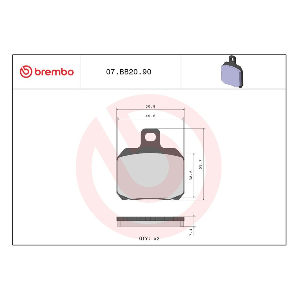Plaquettes de frein Brembo