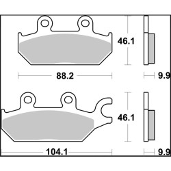 Plaquettes de frein Brembo