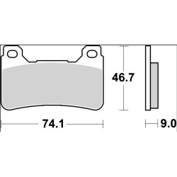 Plaquettes de frein BREMBO route/sport métal fritté - 07HO50SR