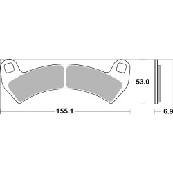 Plaquettes de frein Brembo