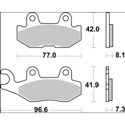 Plaquettes de frein Brembo