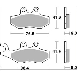 Plaquettes de frein BREMBO Scooter carbone céramique - 07056
