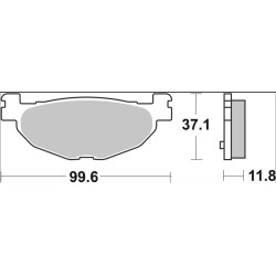 Plaquettes de frein BREMBO Scooter carbone céramique - 07059