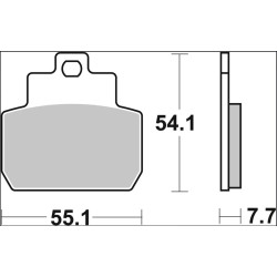 Plaquettes de frein BREMBO Scooter carbone céramique - 07061