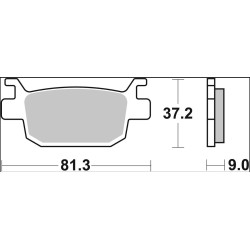 Plaquettes de frein BREMBO Scooter carbone céramique - 07064CC