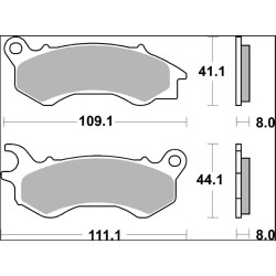 Plaquettes de frein BREMBO Scooter carbone céramique - 07090CC