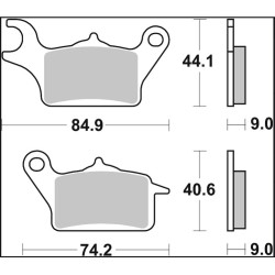 Plaquettes de frein Brembo