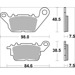 Plaquettes de frein Brembo